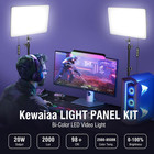 2-pack Led Video Light Kit With 63   Tripod Stand  2500k-8500k Dimmable Studio L
