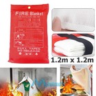1 2pc Fire Blanket Fiberglass Emergency Home Retardant Prepared Large 47  x47   