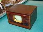 Vintage 1940 s Automatic Model Tv-709  7  Table Top Tv In Mahogany Cabinet