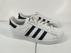 Adidas Superstar J Fu7712 White black white Kids Sneaker  Size 4 Youth