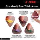 5core Guitar Picks 1 2mm Celluloid Extra Heavy Gauge Pick Acoustic Electric Bass
