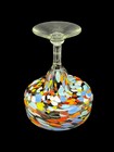 Margarita Glass Large Handblown Confetti Glass 16oz Made In Mexico Barware Euc