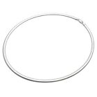 925 Sterling Silver Reversible Silver   Gold Plated Omega Chain Necklace 3mm 4mm