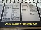 12    X 27 5    Coin Roll Hunting Mat  Large-rubber Backed  Machine Washable Cloth