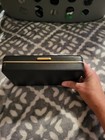 Black Rectangle Jewelry Box Red Velvet Lined Ring Display Slots 25  Capacity