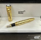Montblanc High-end Luxury Signature fountain Pen  M-nib Gold Carving Body New