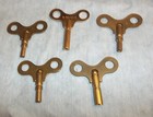 Tk646  Set Of 5 Toy Or Clock Winding Keys  2 5mm  2 75 Mm  3mm  3 5mm 4 25mm