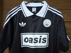 Oasis 2025 Reunion Tour Soccer Jersey  Adidas Trefoil  Xl  Black And White