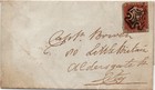 Great Britain  Cover - Penny Red  plate 42  W  Black Maltese Cross