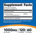 Cat s Claw 1000mg  120 Capsules - Vegetarian Caps  Non-gmo And Gluten Free  60 S