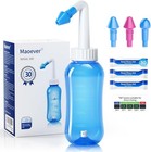 Valve-controlled Nasal Irrigation Kit With 30 Saline Packets - Travel Friendly