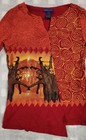 Cirque De Soleil Womens Flare Sleeve Top Size M