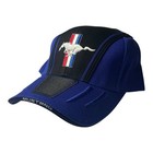 Ford Mustang Mach 1 Hat Blue Black Embroidered Logo Cap W  Tag Official Rare