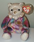 Ty Beanie Baby October The Birthday Bear 7 5  New Mwmts Plush Stuffed Animal Toy
