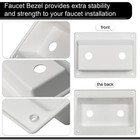 Faucet Bezel Stand Off Cover Replacement For Rv Caravans White 