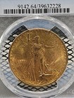 1908 No Motto  20 Twenty Dollar St Gaudens Gold Double Eagle Pcgs Ms 64
