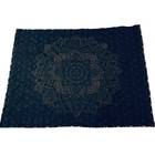 Black   Gold Floral Indian Mandala Hanging Wall Tapestry Bohemian Hippie Artsy