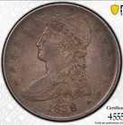 1838 Capped Bust Half Dollar     Pcgs Xf45 Original Surfaces      