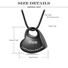 Cremation Jewelry For Dad Mum - Heart Pendant Memorial Urn Necklace Ashes Holder