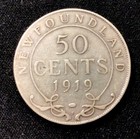 1919 C Newfoundland Silver  50 Cents  Enn Coins