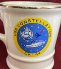 Uss Constellation Cv64 Coffee Mug 11oz Vintage Gold Rim By Mil-cream  Carlise Ma