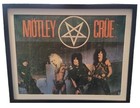 Vintage Motley Crue 4 Item Lot Shout At The Devil  Framed Posters Postcards 1984