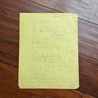 Michael Jackson   Jsa   Unpublished  love  Song Lyrics   Not Autograph Signed