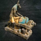 Rare Ancient Egyptian Antique Statue God Anubis Lord Of Mummification Egypt Bc