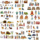 12 Set Felt Board Stories Pieces Set Felt Animals Bible Fairy Tales For Presc   