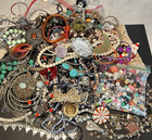 5lb Scrap Junk Drawer Lot Jewelry Odds Ends Wear Repair Crafts Vtg-now Etc As Is