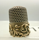 Ornate Antique Pre 1930 Sterling Silver Ketcham   Mcdougall Thimble Size8 Tag19