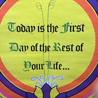 Vtg  Original 1970 Blacklight Poster Today Is The First Day   23 X 35   