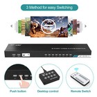 Mt-viki 8 Port Hdmi Kvm Switch 4k 30hz Usb2 0 8 In 1 Out Switcher 1u Rack Mount
