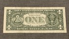 Federal Reserve Star Note 2017a  1 One Dollar Bill Series L01637643