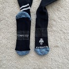 New 3pack Bombas Everyday Compression Socks Knee 15-20mm Size M Black Midweight