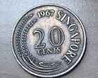 1967 Singapore 20 Cents Swordfish