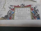 100  Original Large Fens Regional Cambs  Map By J Blaeu C1648 Hand Coloured  