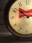 Vtg Budweiser King Of Beers Pocket Watch Hanging Lighted Clock Sign Working Read
