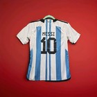 Adidas Lionel Messi  10 Football Jersey Kids Boys Sz 26 White Blue  tiny Flaw   