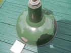 1940s 14  Porcelain Industrial Green Barn Light Vintage Gas Station