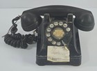 Western Electric Rotary Desk Phone Black  Bakelite Vtg Telephone Parts Or Repair