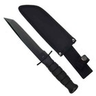 10  Tactical Black Tanto Fixed Blade Combat Hunting Survival Knife W  Sheath