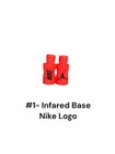 Nike Logo Air Jordan Vi Lace Locks Infrared Base Black Jumpman