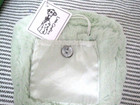Little Giraffe Pastel Mint Green Chenille Tooth Fairy Cube Pillow New With Tags