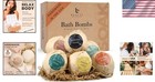 Eco-friendly Bath Bombs Gift Set - Organic   Essential Oil Infused Relaxation