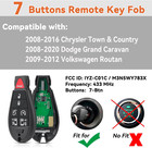 2pcs Key Fob Replacement For Dodge Grand Caravan 2008 2009 2010 2011 2012 2013 2