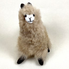 Peruvian Alpaca 100  Alpaca Fur Stuffed Plush Toy Doll 8  Made In Peru