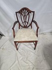 Hepplewhite Shield Back Armchair Mahogany Dining Accent Chair 37 5   h