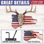 3 Pcs Deer Skull Mount European Deer Plaque Hanger Set Skull Mounting Hanger Kit