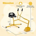 Kids Ride On Sand Digger With 360  rotatable Seat Flexible Shovel For Dirt Snow